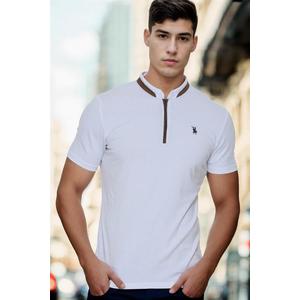 T8571 DEWBERRY ZIP ZIP MEN'S T-SHIRT-LIGHT WHITE obraz