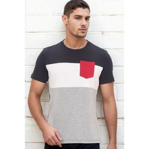 T8592 DEWBERRY MEN'S T-SHIRT-DARK NAVY BLUE obraz