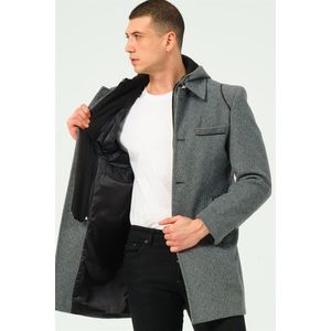 PLT8335 DEWBERRY MEN'S COAT-DARK GREY obraz