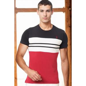 T8593 DEWBERRY MEN'S T-SHIRT-DARK NAVY BLUE obraz