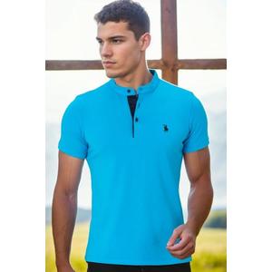 T8560 DEWBERRY T-SHIRT-TURQUOISE -1 obraz