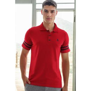 T8585 DEWBERRY MEN'S T-SHIRT-LIGHT BURGUNDY obraz