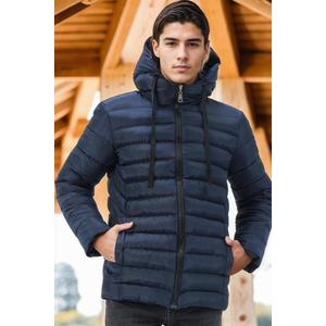 M8658 DEWBERRY MEN'S COAT-DARK NAVY BLUE obraz