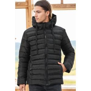 M8658 DEWBERRY MEN'S COAT-DARK BLACK obraz