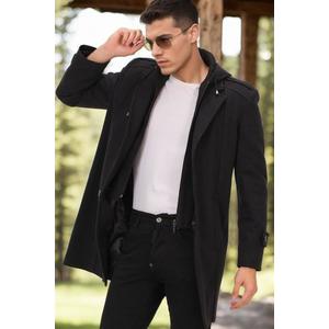 PLT8334 DEWBERRY MEN'S COAT-BLACK-NAVY-2 obraz