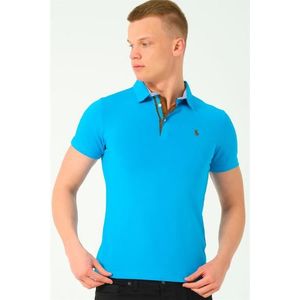 T8582 DEWBERRY MEN'S T-SHIRT-DARK TURQUOISE-2 obraz