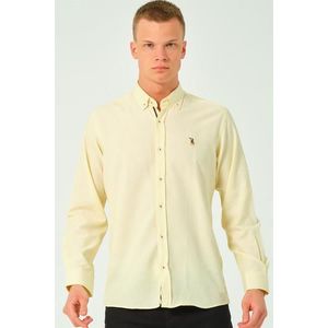 G674 DEWBERRY MEN'S SHIRT-YELLOW-2 obraz