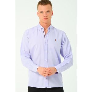 G674 DEWBERRY MEN'S SHIRT-LILA-2 obraz