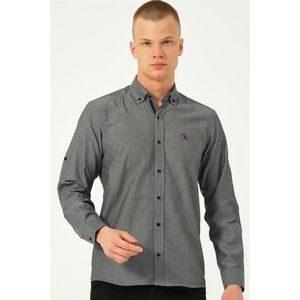 G674 DEWBERRY MEN'S SHIRT-SMOKED-3 obraz