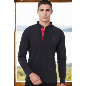 V4009 DEWBERRY MEN'S SWEATSHIRT-NAVY-1 obraz