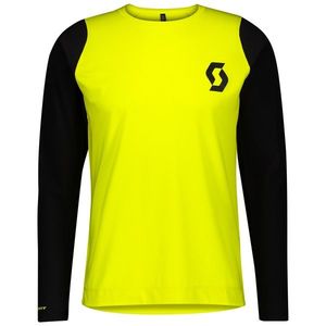 Pánský cyklistický dres Scott Trail Progressive L/Sl Sulphur Yellow/Black obraz