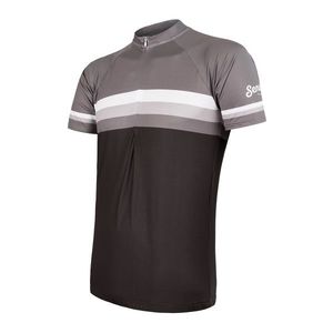 Pánský dres Sensor Cyklo Summer Stripe Black/Grey obraz