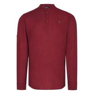 G783 DEWBERRY JUDGE COLLAR MEN'S SHIRT-BURGUNDY obraz