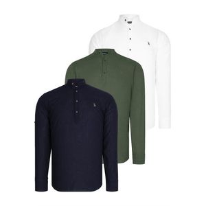 TRIPLE SET G783 DEWBERRY JUDGE COLLAR SHIRT-NAVY-WHITE-KHAKI obraz