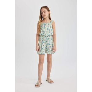 DEFACTO Girl Patterned Strappy Jumpsuit obraz