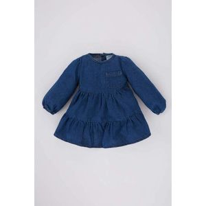 DEFACTO Baby Girl Long Sleeve Jean Dress obraz