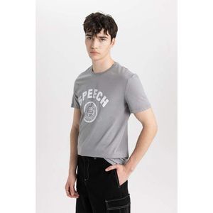 DEFACTO Slim Fit Crew Neck T-Shirt obraz