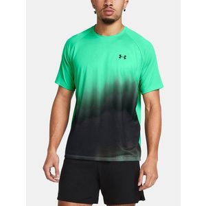 Černo-zelené pánské tričko Under Armour UA Tech Fade SS-GRN obraz