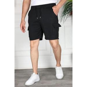 S2999 DEWBERRY CARGO POCKET MENS SHORT-BLACK obraz