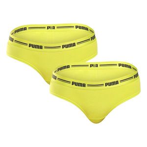 2PACK dámské kalhotky brazilky Puma žluté obraz