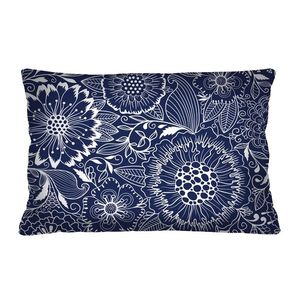 Bertoni Home Unisex's Rectangular Pillow Granada Navy Blue obraz