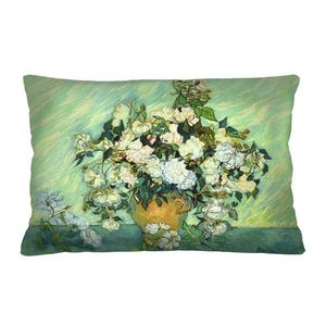 Bertoni Home Unisex's Rectangular Pillow Van Gogh Elegance Print Róże obraz