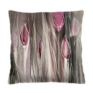 Bertoni Home Unisex's Square Pillow Tulipany obraz