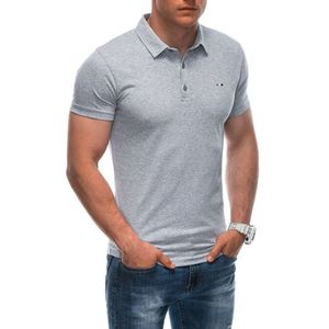 Edoti Men's plain polo shirt obraz