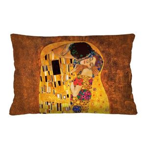 Bertoni Home Unisex's Rectangular Pillow Klimt Elegance Print Pocałunek obraz