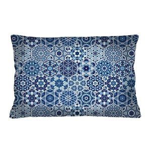 Bertoni Home Unisex's Rectangular Pillow Malaga Navy Blue obraz