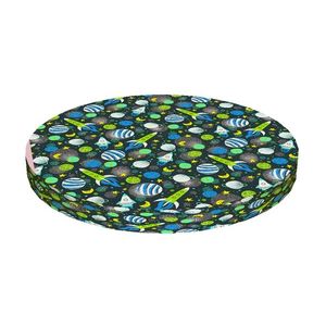 Bertoni Home Unisex's Ring Chair Cushion Rocket Navy Blue/Green obraz