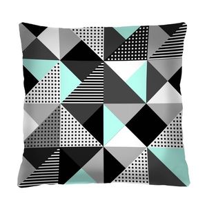 Bertoni Home Unisex's Square Pillow Melange Mint obraz