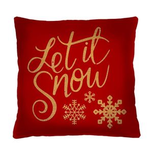 Bertoni Home Unisex's Square Pillow Let It Snow obraz