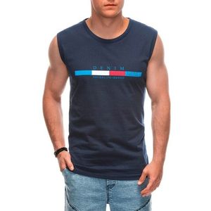 Edoti Men's printed tank top obraz