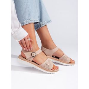 Light pink platform sandals by Sergio Leone obraz