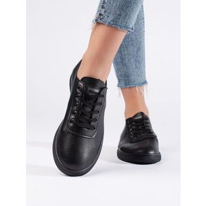 Shelvt Black women's sneakers obraz