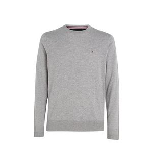 Sweater - TOMMY HILFIGER CORE COTTON-SILK CNECK grey obraz