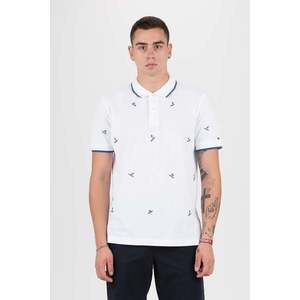 Tommy Hilfiger Polo shirt - ALL OVER EMBROIDERY REGULAR POLO white obraz