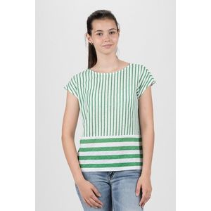 T-Shirt - TOMMY HILFIGER BABS OPEN-NK TOP CAP SLV green obraz