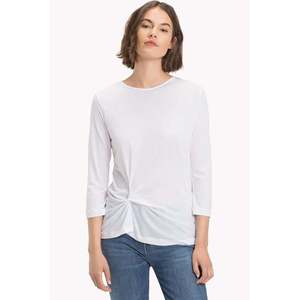 Tommy Hilfiger Top - LIV C-NK TOP 3/4 SLV white obraz