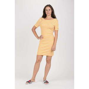 Tommy Jeans Dress - TJW TOMMY CLASSICS BODYCON DRESS yellow-white obraz