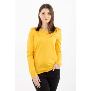 T-Shirt - TOMMY HILFIGER KRISTIE C-NK TOP LS yellow obraz