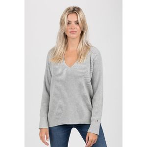 Tommy Hilfiger Sweater - HASEL V-NK SWTR grey obraz