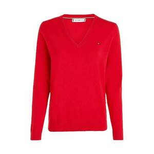 Tommy Hilfiger Sweater - HERITAGE V-NK SWEATER red obraz