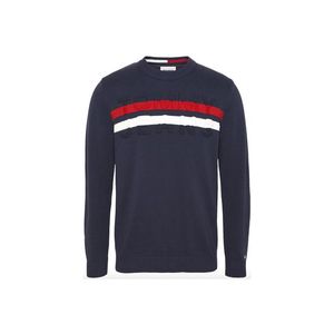 Tommy Jeans Sweater - TJM BLOCK STRIPE SWEATER blue obraz