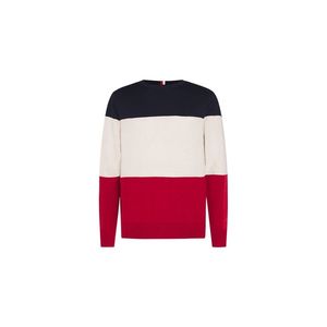 Tommy Hilfiger Sweater - COLOR BLOCK SWEATER red obraz