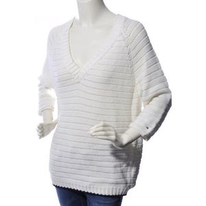 Tommy Hilfiger Sweater - ebony v nk swtr white obraz