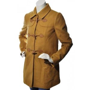 Tommy Hilfiger Coat - HESTER DUFFLE CO mustard obraz