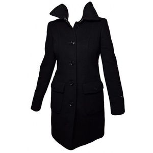 Tommy Hilfiger Coat - MANHATTAN WOOL C black obraz