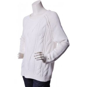 Tommy Hilfiger Sweater - SIENNA C-NK SWTR white obraz